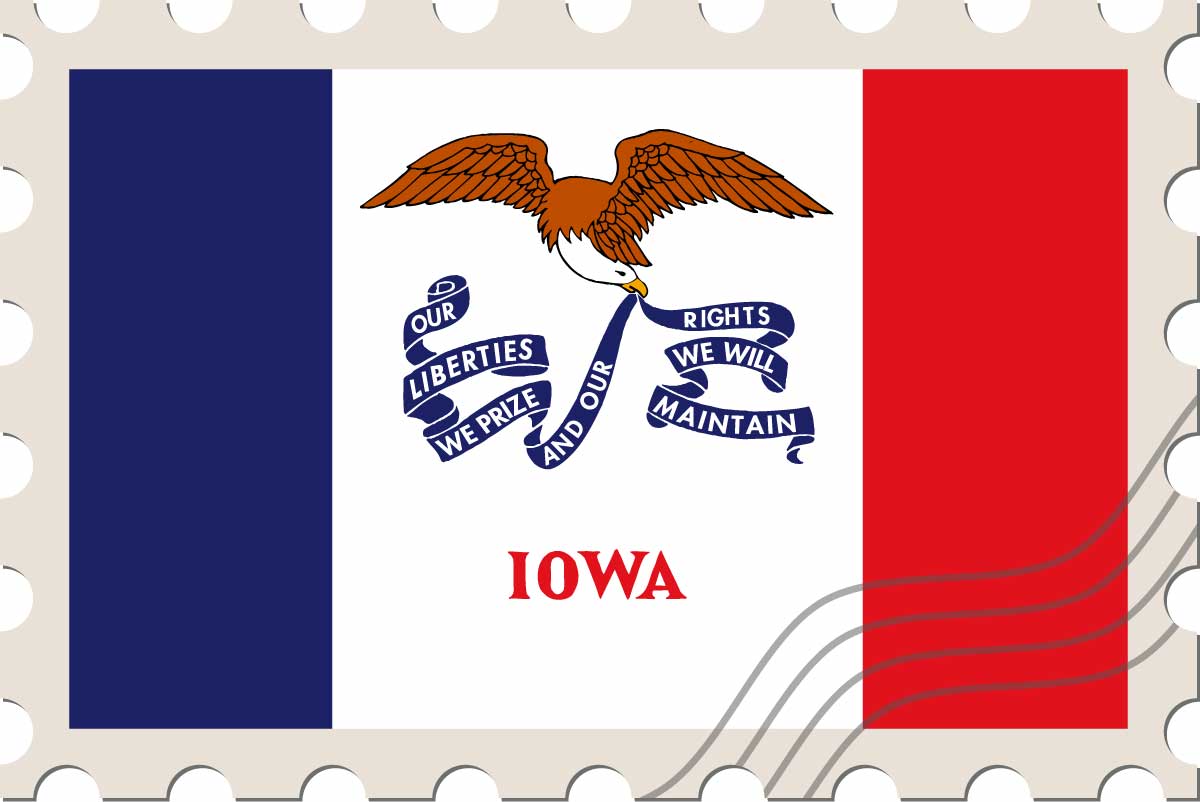 Iowa state flag