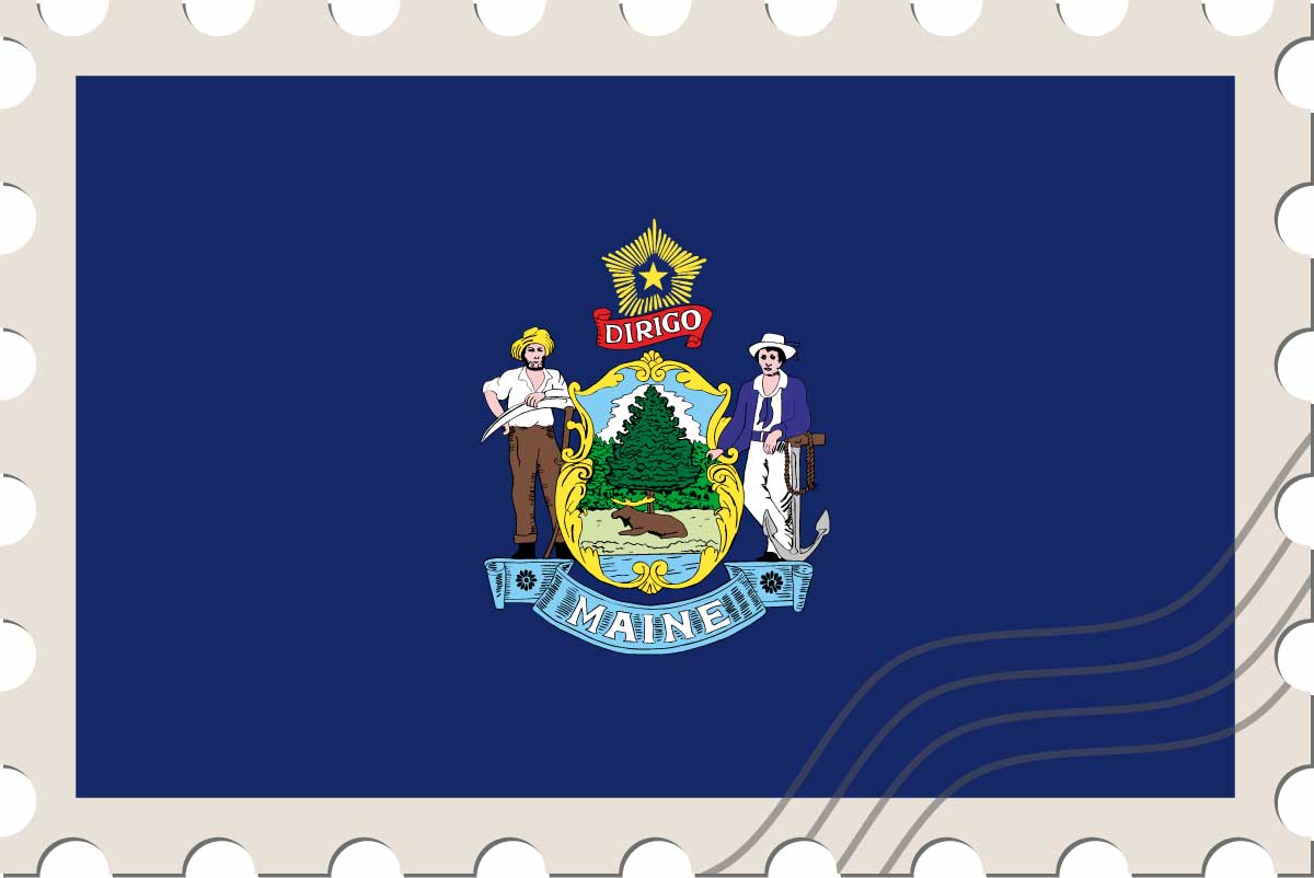 Maine state flag