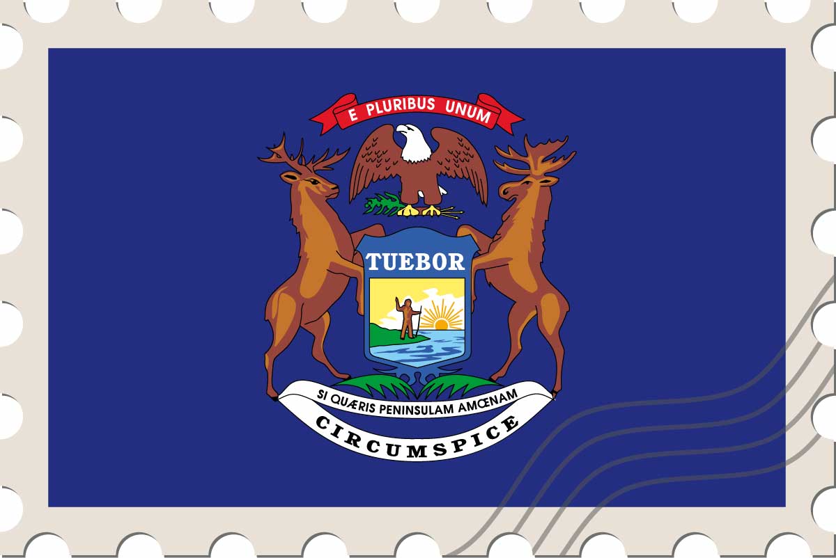 Michigan state flag