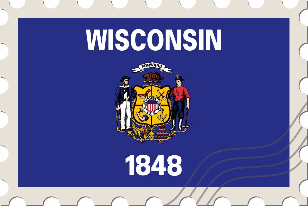 Wisconsin state flag